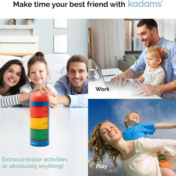 NWT - KADAMS Visual Timer for Kids with Audio Pre-Alarm - Traffic Light Alarm * - Picture 5 of 7